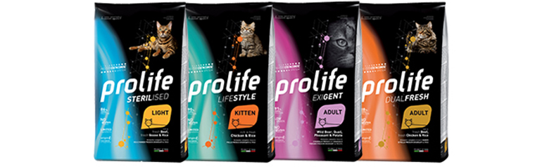 Immagine pubblicitaria di Prolife  una dieta innovativa per i pet