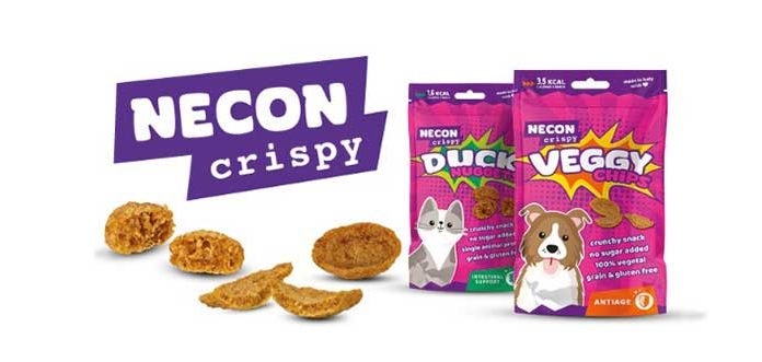 Snack light per cane e gatto necon-crispy-marzo-2026
