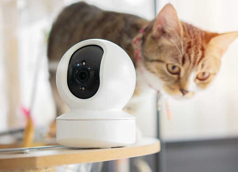 Telecamera domestica per controllare il proprio animale